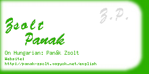 zsolt panak business card