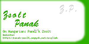 zsolt panak business card